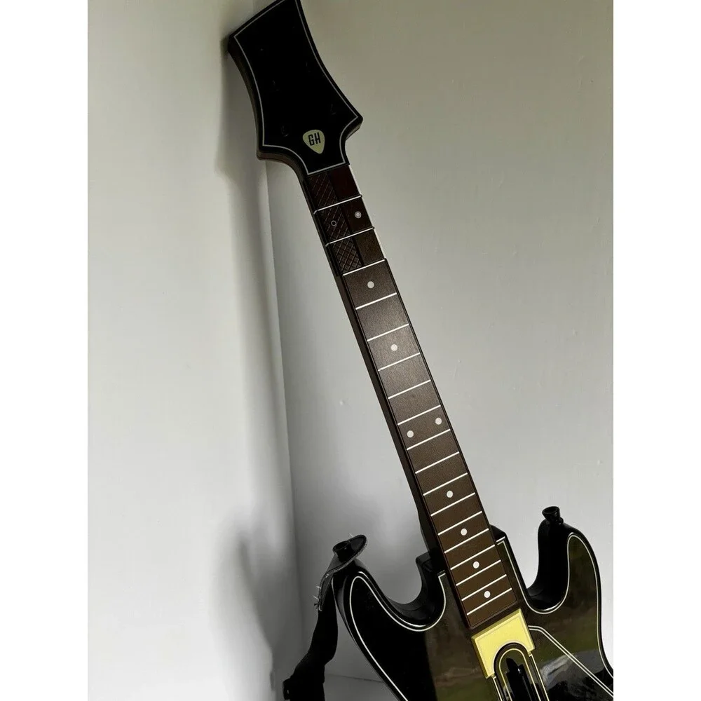 Guitar Hero Live Wireless Black Gold Guitar Style 0000654 For PS3 No Dongle